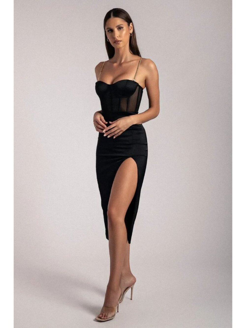 Meshki Talisa Chain Strap Dress Black Size XS
